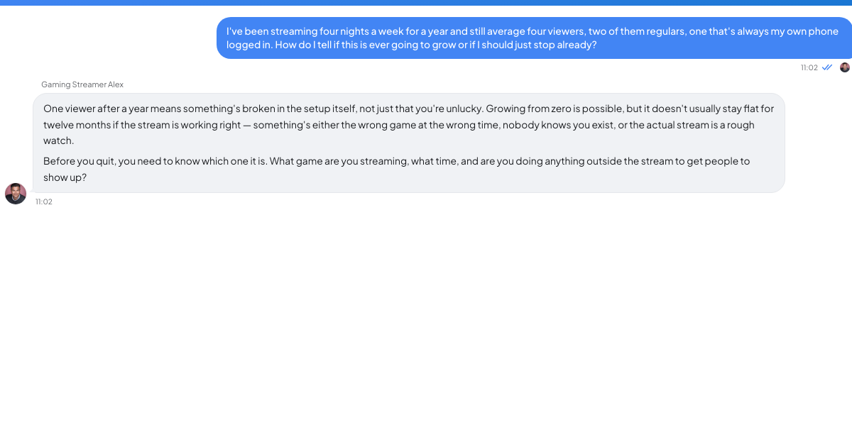 A conversation with a TrueTalk advisor about: A Year of Streaming to Four People and You're Wondering When to Stop