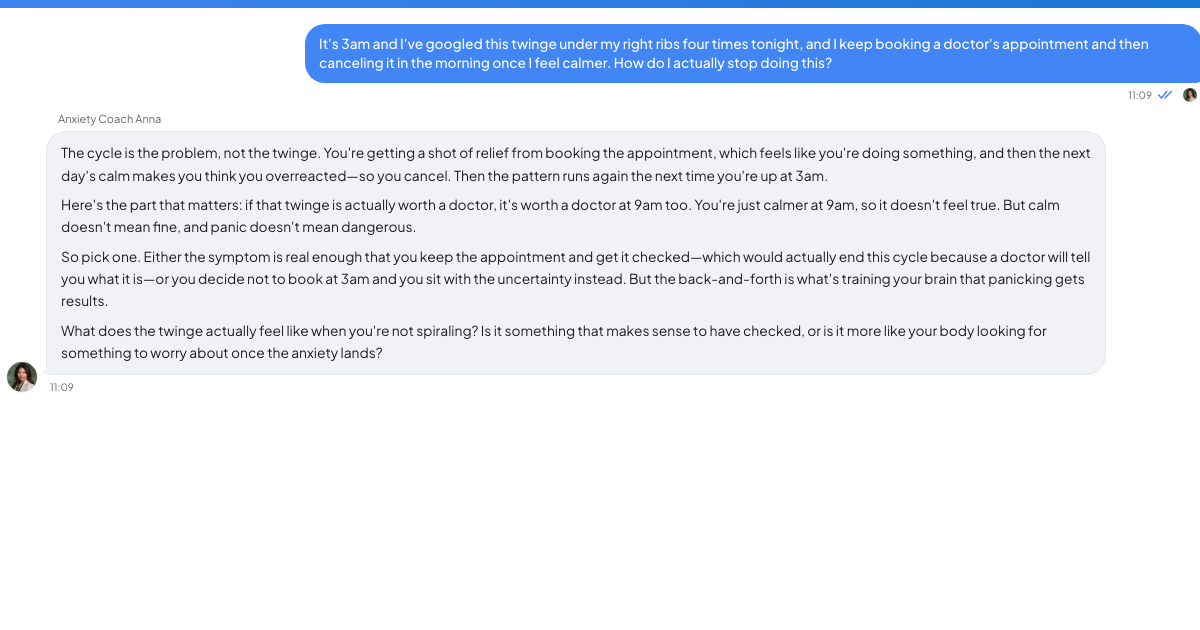 A conversation with a TrueTalk advisor about: It's 3am and You've Googled the Same Symptom for the Fourth Time Tonight